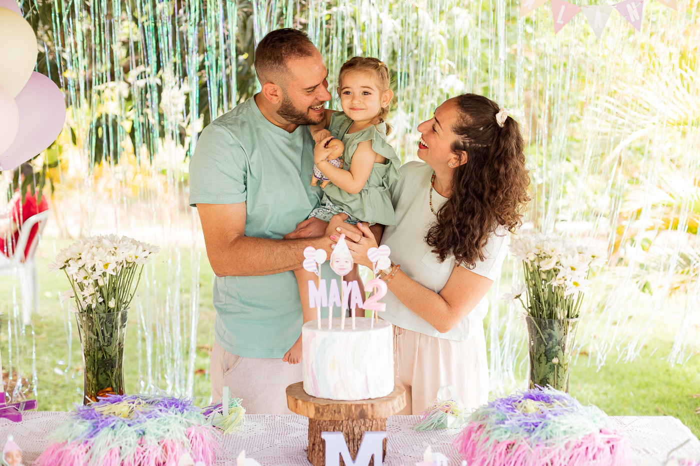 Maya 2 anos - em família 