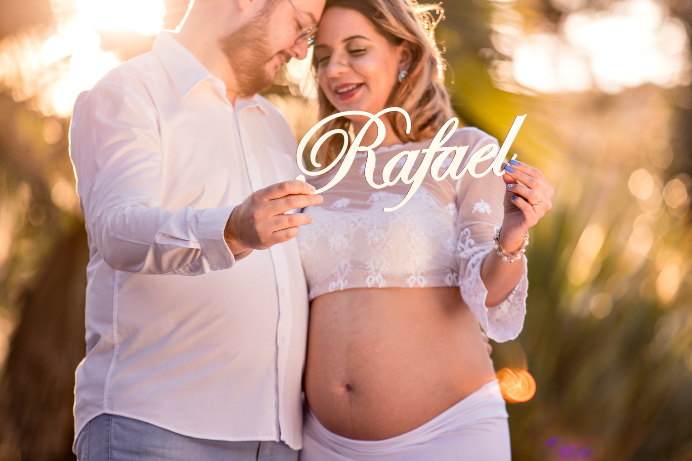 Naiara e David a espera Rafael